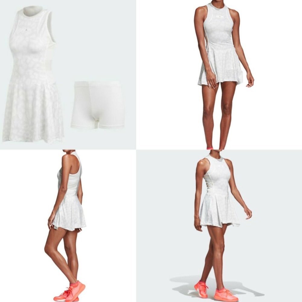 NWT ADIDAS BY STELLA MCCARTNEY WHITE TENNIS COURT DRESS Women’s Small